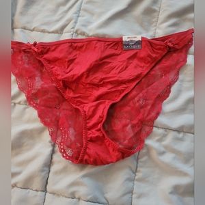 Red lace underwear
